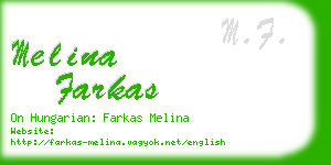 melina farkas business card